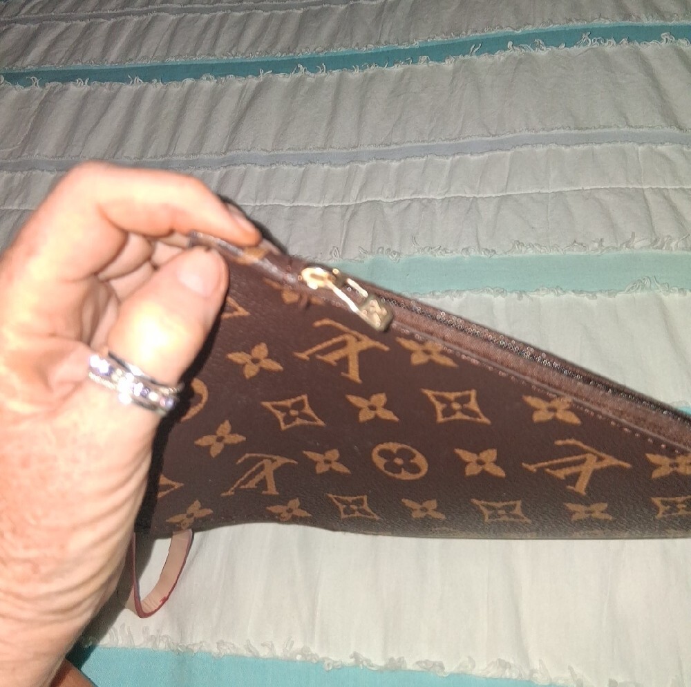 Brown Monogram Wristlet with Strap. Firm Price, No Bundle Discount - Picture 8 of 14
